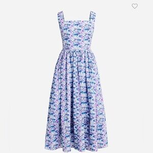 Jcrew Liberty Floral Blue and Purple Women's Dress